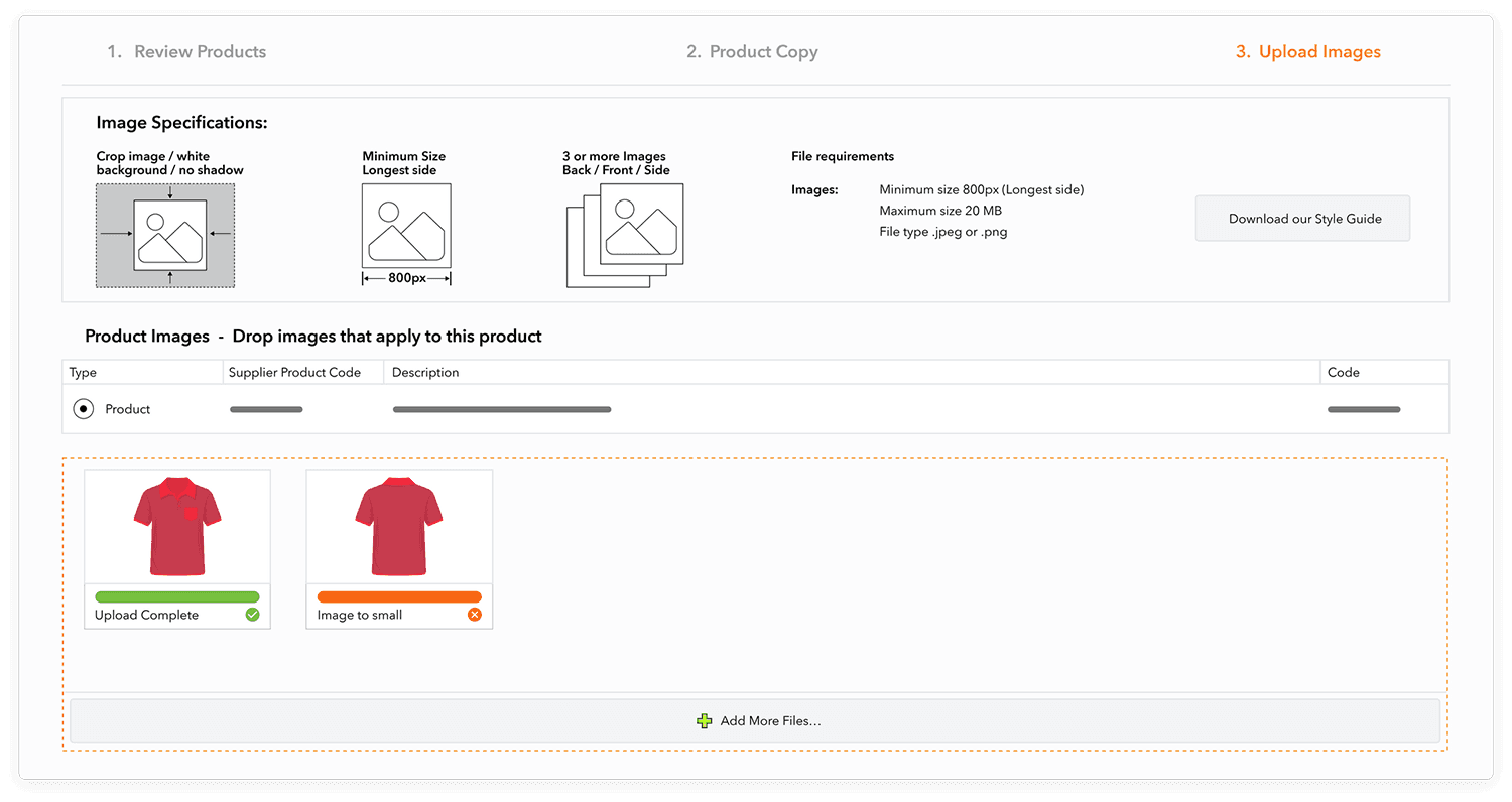Retailpath: Vendor-Upload-Images