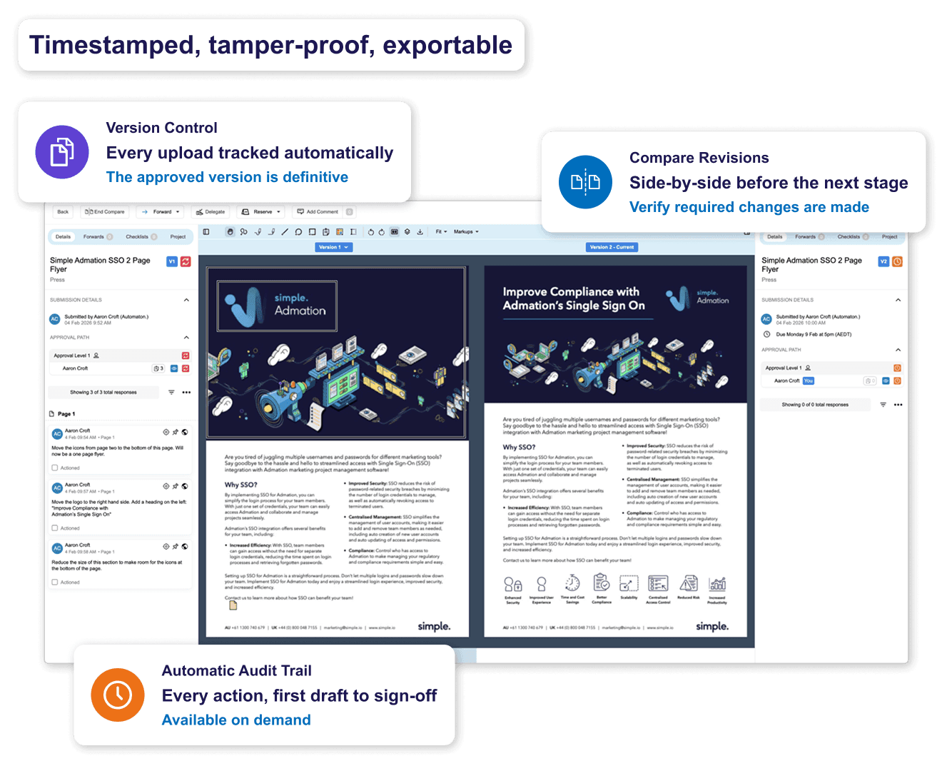 marketing compliance automatic audit trail