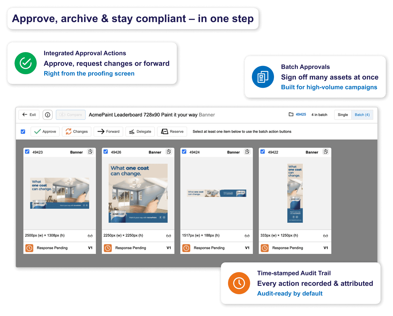 online proofing approve archive comply